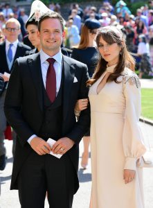 Patrick J. Adams and Troian Bellisario at the Wedding