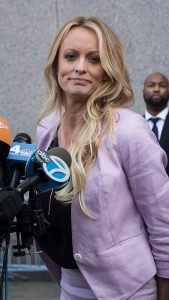 Stormy Daniels Smirks