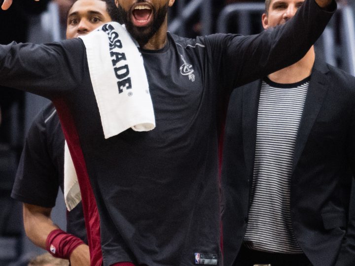 Tristan Thompson Celebrates Hard