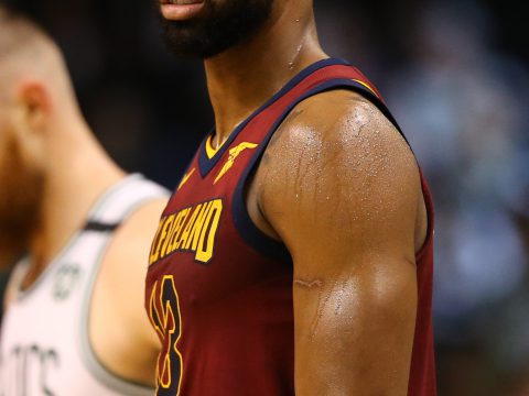 Tristan Thompson Sweating