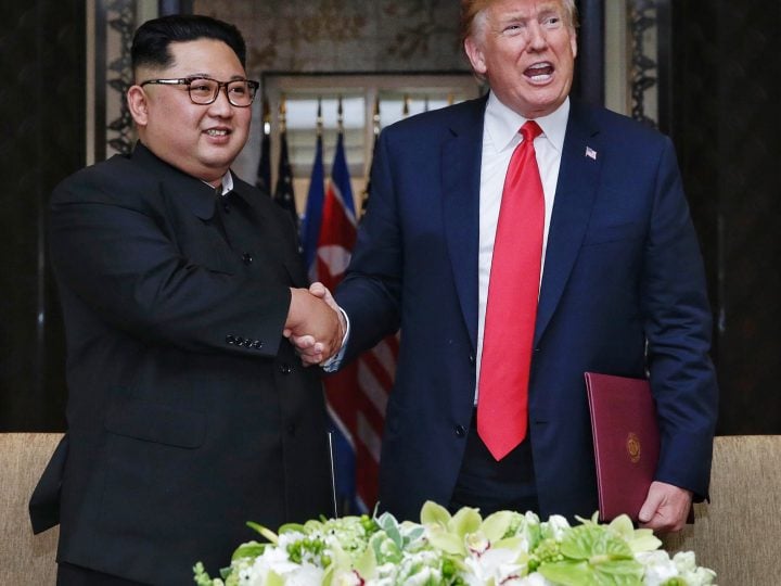 Trump Hypes Up North Korea Summit with Epic Propaganda Video Featuring Guy Dunking
