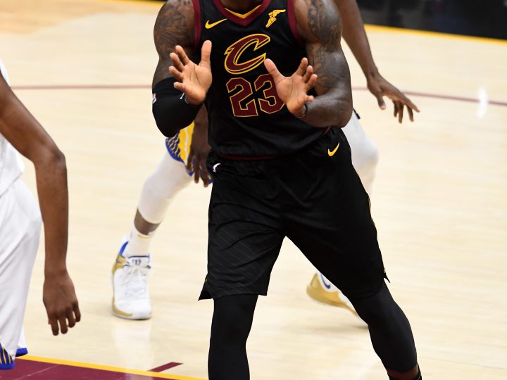 LeBron James Pretends to Fondle
