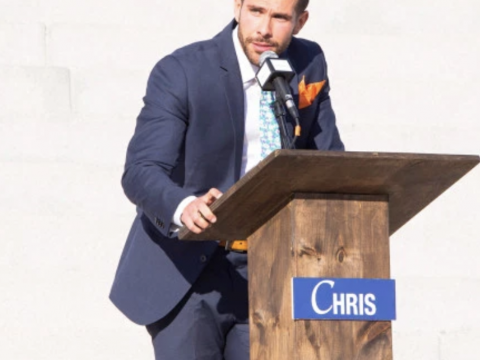 Chris Makes a Speech