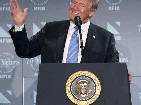 Donald Trump at Lectern
