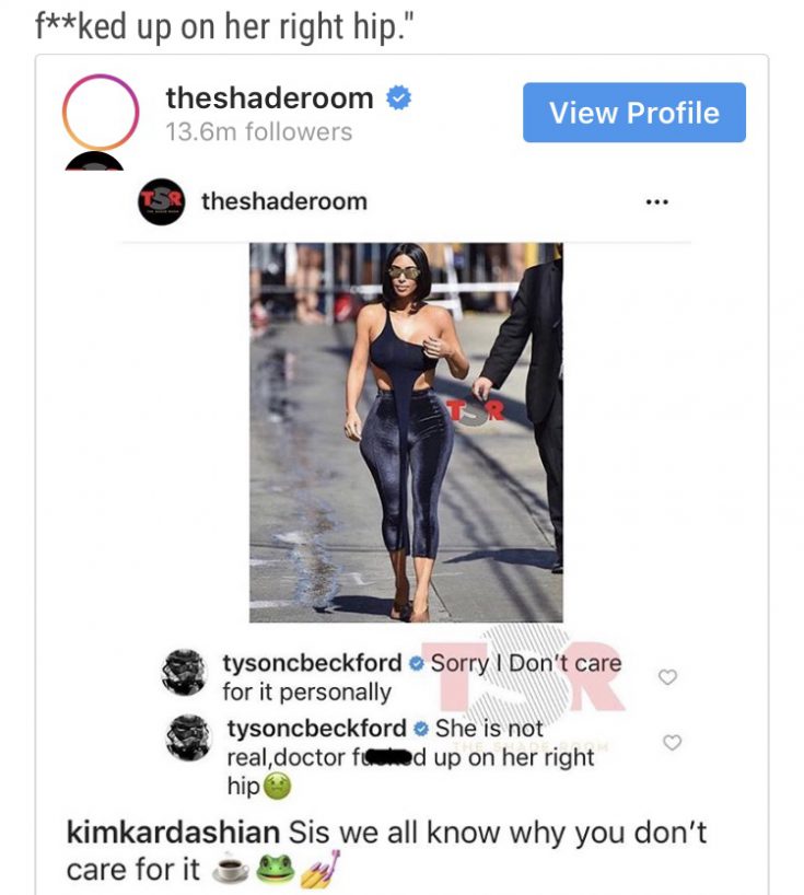 Kim K Shade Room The Hollywood Gossip