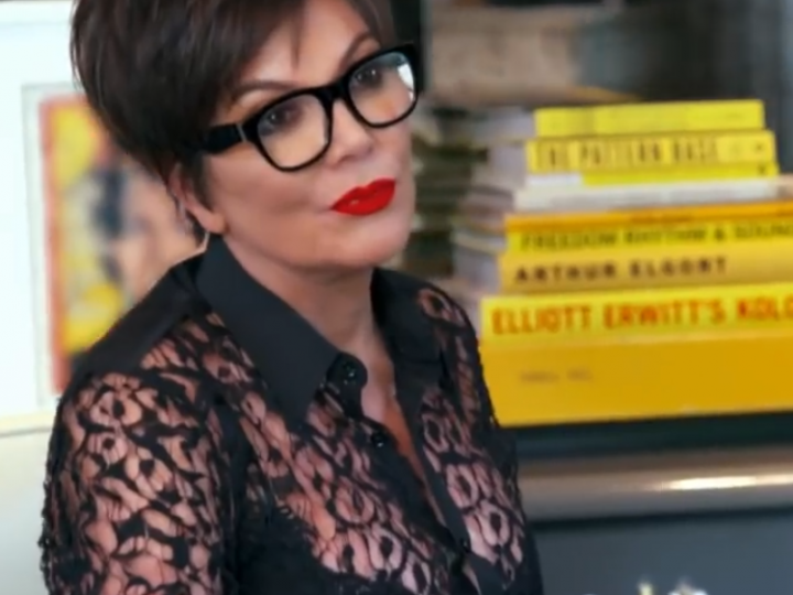 Kris Jenner at Her Computer