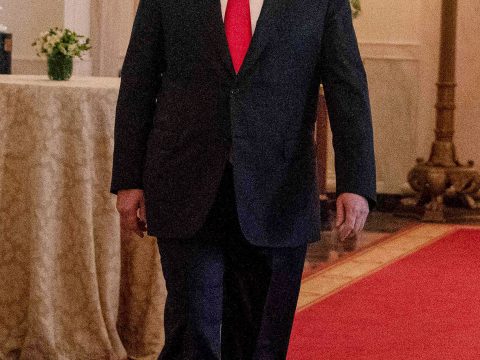 Donald Trump Takes a Stroll