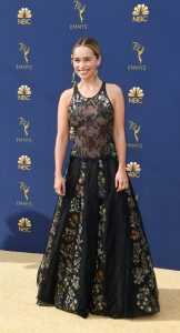 Emilia Clarke at 2018 Emmys