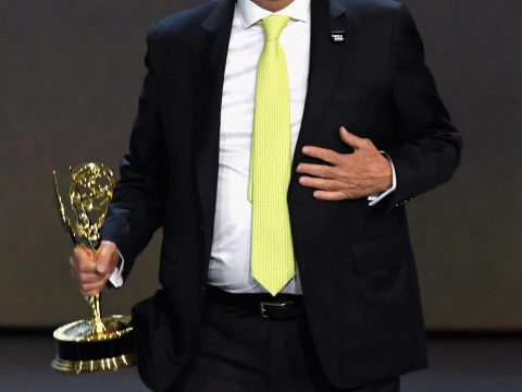 Henry Winkler Accepts Emmy Award