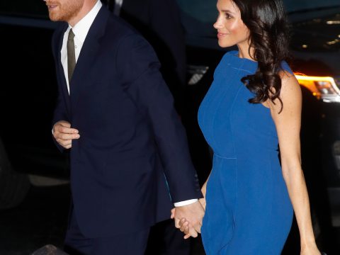 Meghan Markle in Blue Dress: A Photo