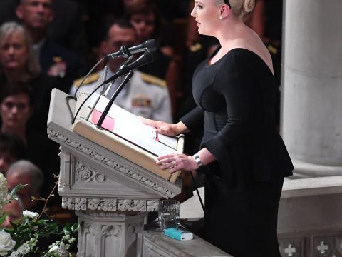 Meghan McCain at the Funeral
