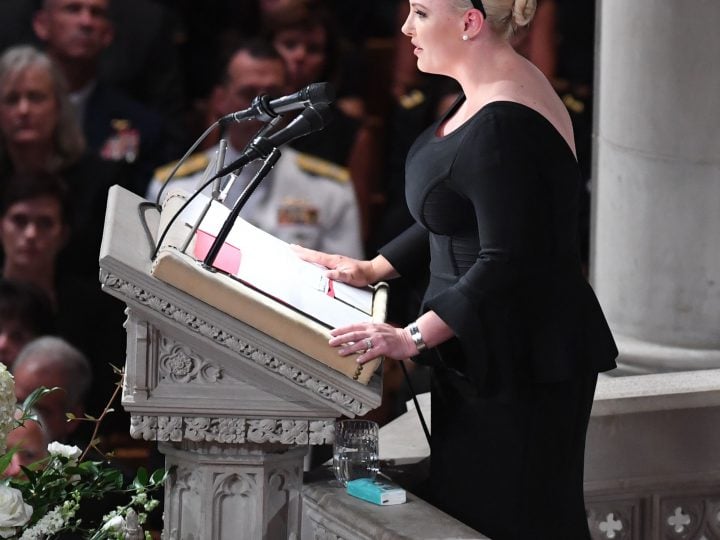 Meghan McCain at the Funeral