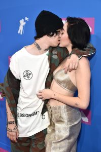 Noah Cyrus and Lil Xan Kiss