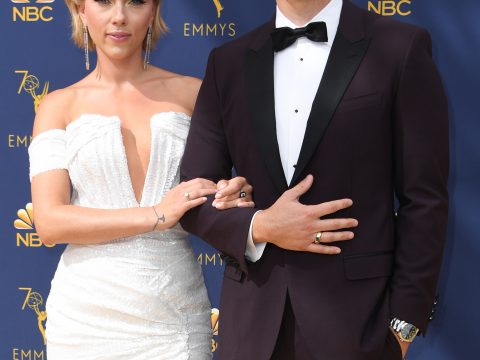 Scarlett Johansson and Colin Jost