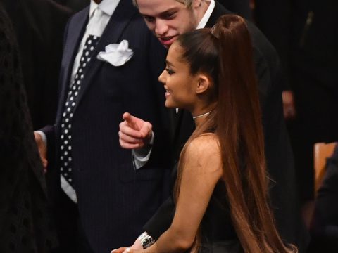 Ariana Grande with Pete Davidson