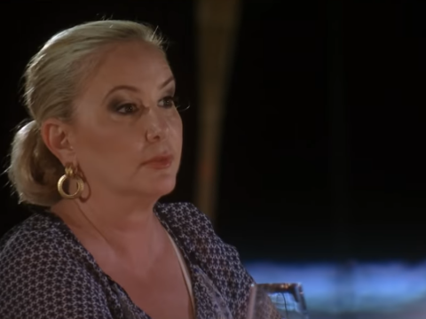 Shannon Beador at Dinner in Jamaica