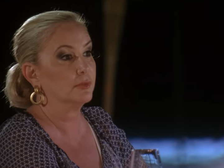 Shannon Beador at Dinner in Jamaica