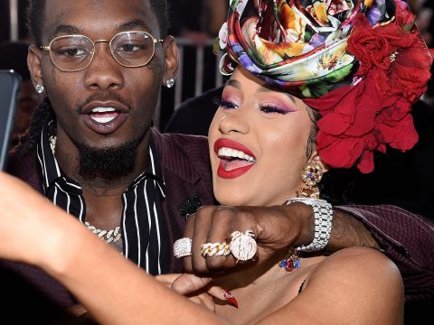 Cardi B and Offset Selfie