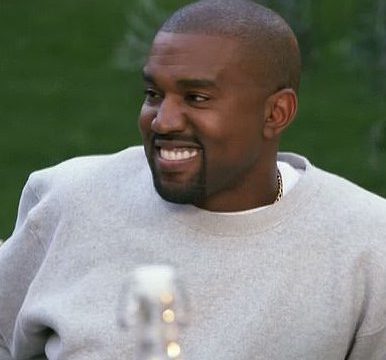 Kanye Actually Smiles