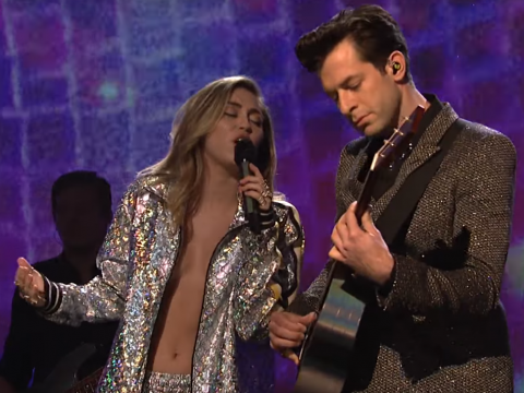 Miley Cyrus Performs Shirtless on Saturday Night Live