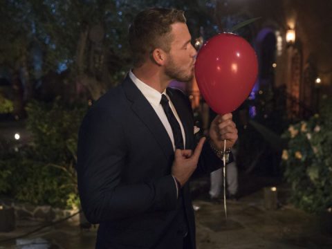 Colton Underwood with a Balloon