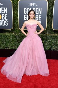Emmy Rossum at the Globes