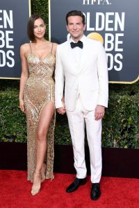 Irina Shayk and Bradley Cooper at the Globes
