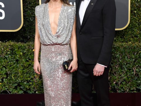 Keri Russell and Matthew Rhys at the Globes
