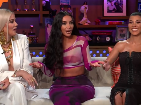 Khloe, Kim, and Kourtney Kardashian on Watch What Happens Live