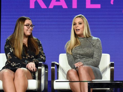 Kate Gosselin on a Stage