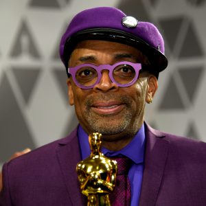Spike Lee with His Oscar