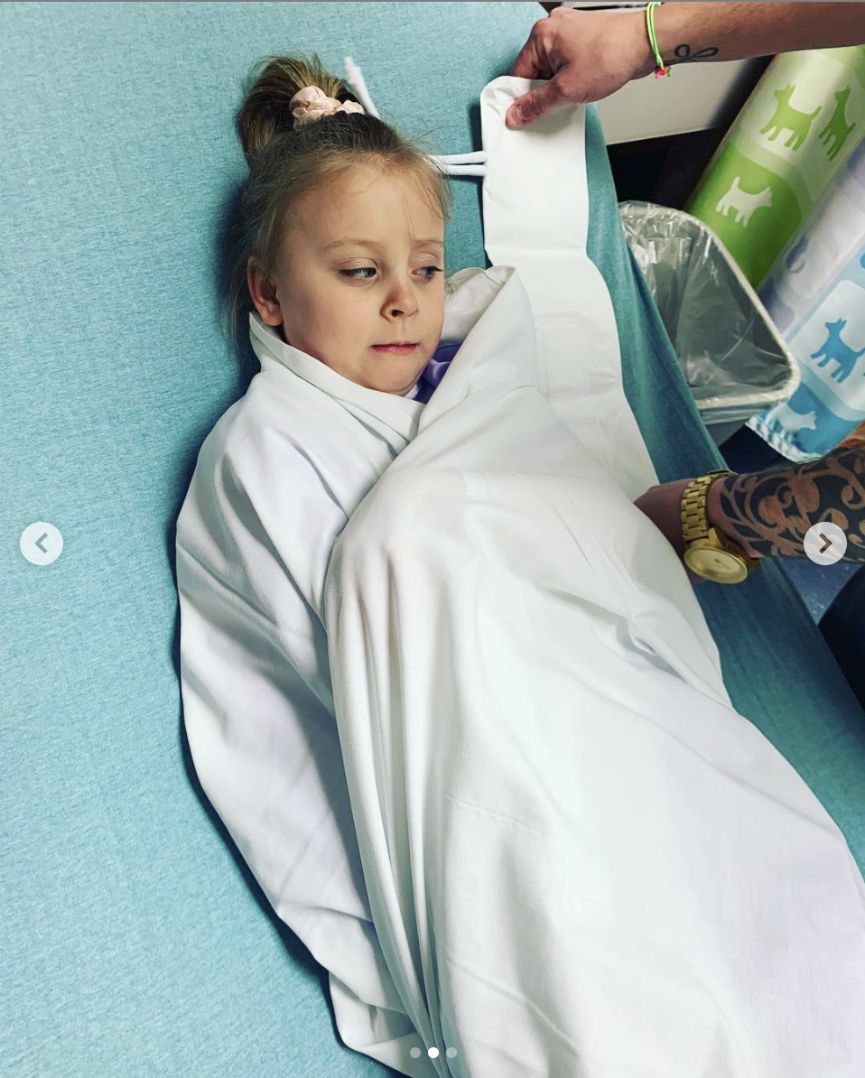 Addie Calvert Hospital Pic - The Hollywood Gossip
