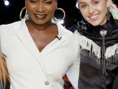 Janice Freeman and Miley Cyrus
