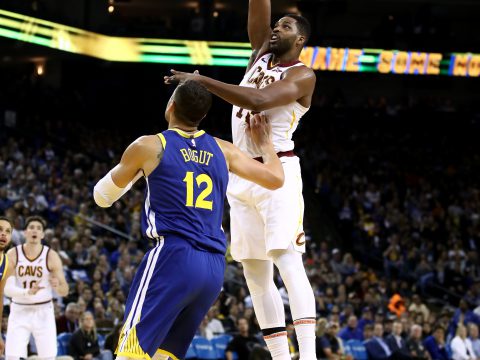 Tristan Thompson Goes Up