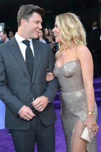 Colin Jost with Scarlett Johansson