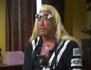 Duane Chapman With Beth's Box of Ashes