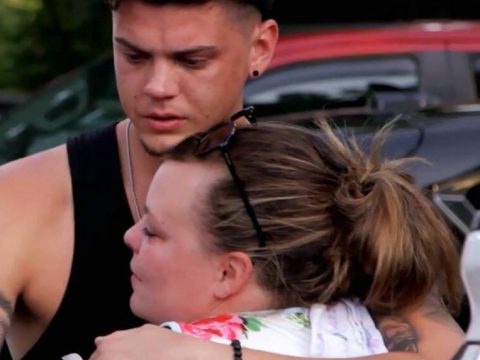 Tyler Baltierra and Catelynn Lowell Cry