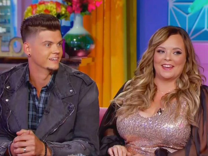 Tyler and Catelynn on a Stage