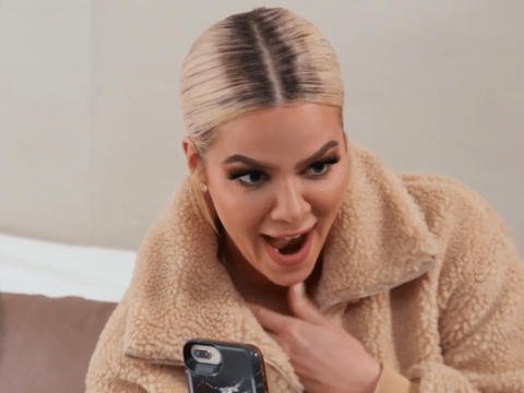 Khloe Kardashian Makes a Funny Face