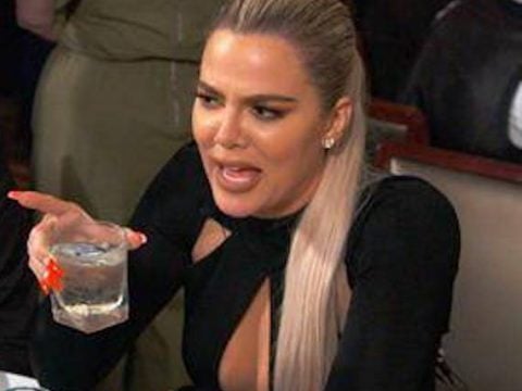 Khloe Kardashian with a Drink