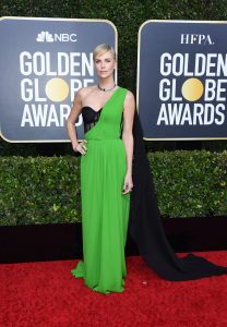 Charlize Theron at the Globes