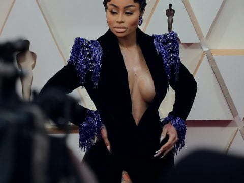 Blac Chyna Poses for Photographers