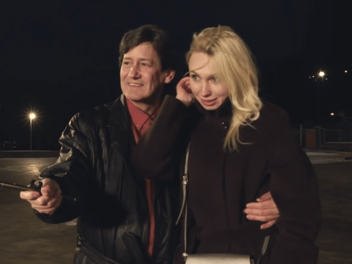 David Murphey and Lana Pose for the Camera
