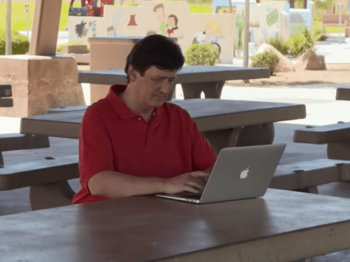 David Murphey at His Laptop