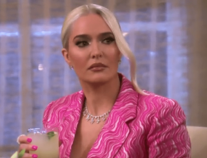 Erika Jayne Enjoys a Tasty Drink