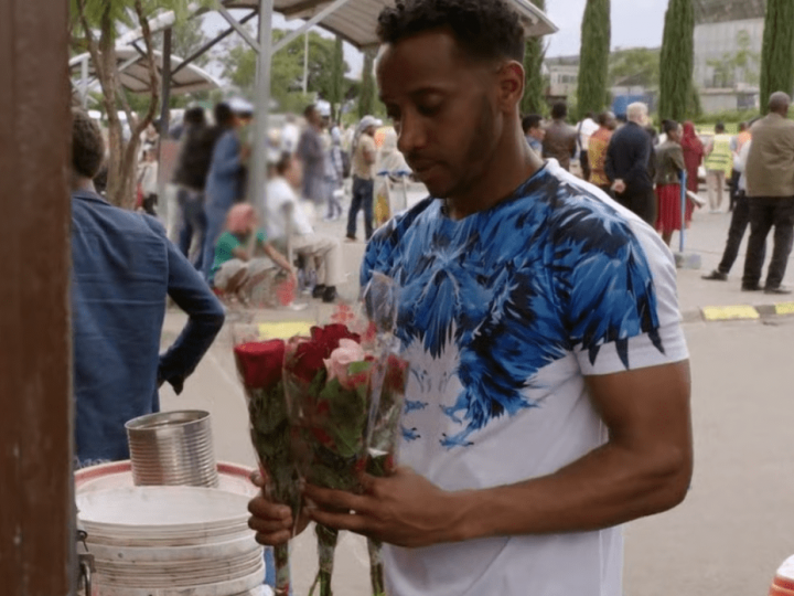 Biniyam Shibre Buys Flowers