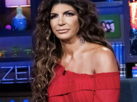 Teresa Giudice on a Set