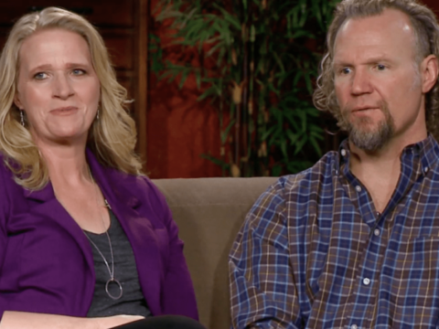 Christine Brown and Kody Brown on Couch