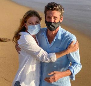 Ellen Pompeo and Patrick Dempey in Masks