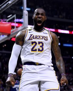 LeBron James as a Laker
